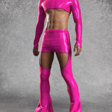 Luxe Pink Male Chaps Set