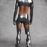 Silver Dusk Male Crop Top