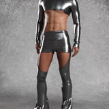 Silver Dusk Male Crop Top