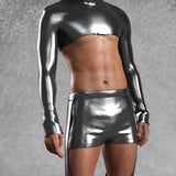 Silver Dusk Male Crop Top