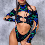 Magnetic Field Cutout Bodysuit