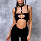 Just Black Harness Jumpsuit