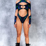 Magnetic Field Cutout Bodysuit