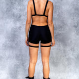 Just Black Cutout Harness Romper