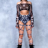 Disturbia Cut HW Shorts