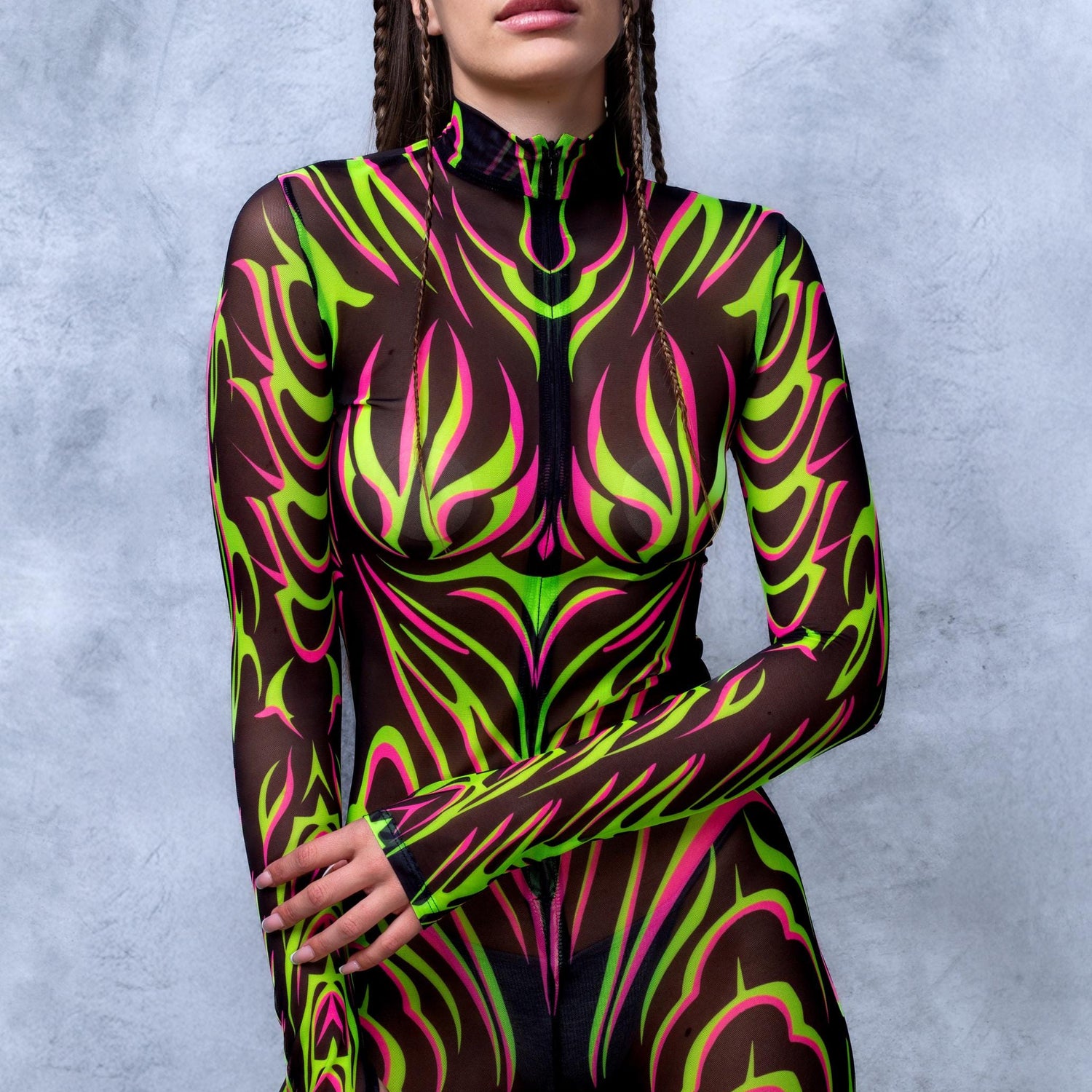 Women Mantra Nocturnal Mesh Costume