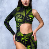 Light Diversions Green Asymmetrical Costume