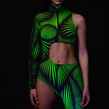Light Diversions Green Asymmetrical Costume
