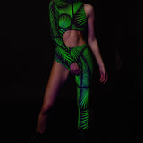 Light Diversions Green Asymmetrical Costume