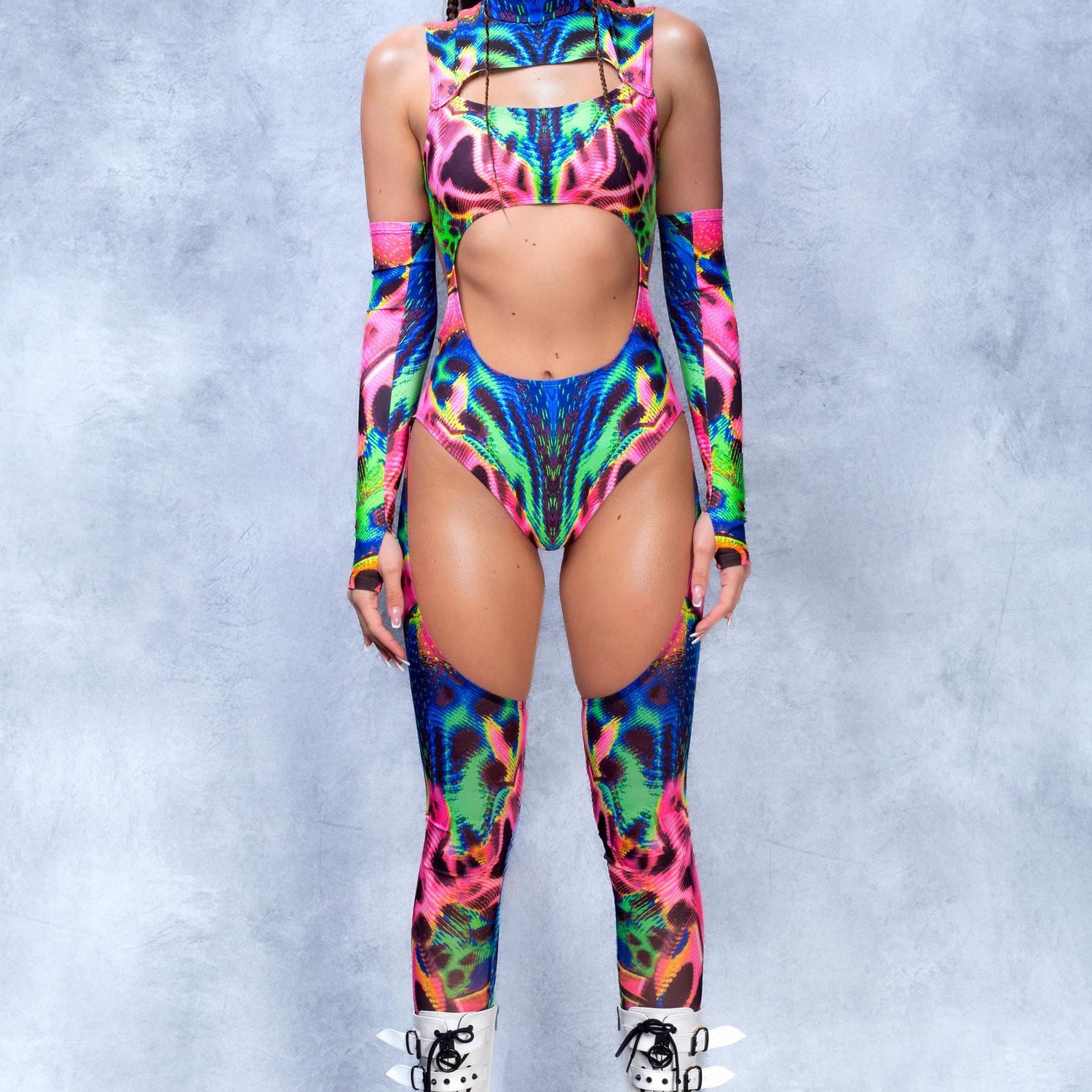 Women Rawrr Chaps Leotard