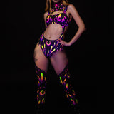 Dreamflight Chaps Leotard Duster Set