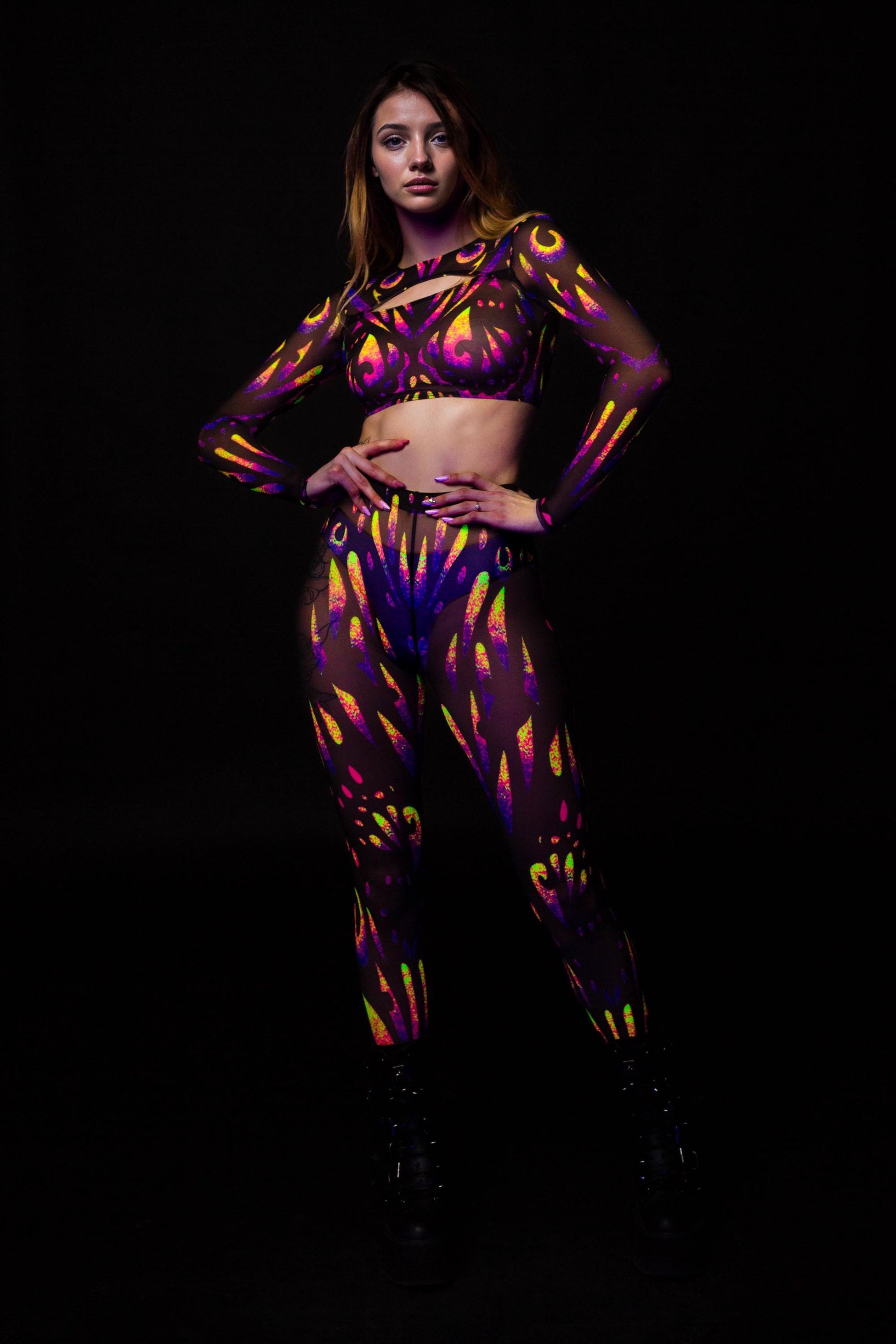 Dreamflight Mesh Cutout Rave Top 2