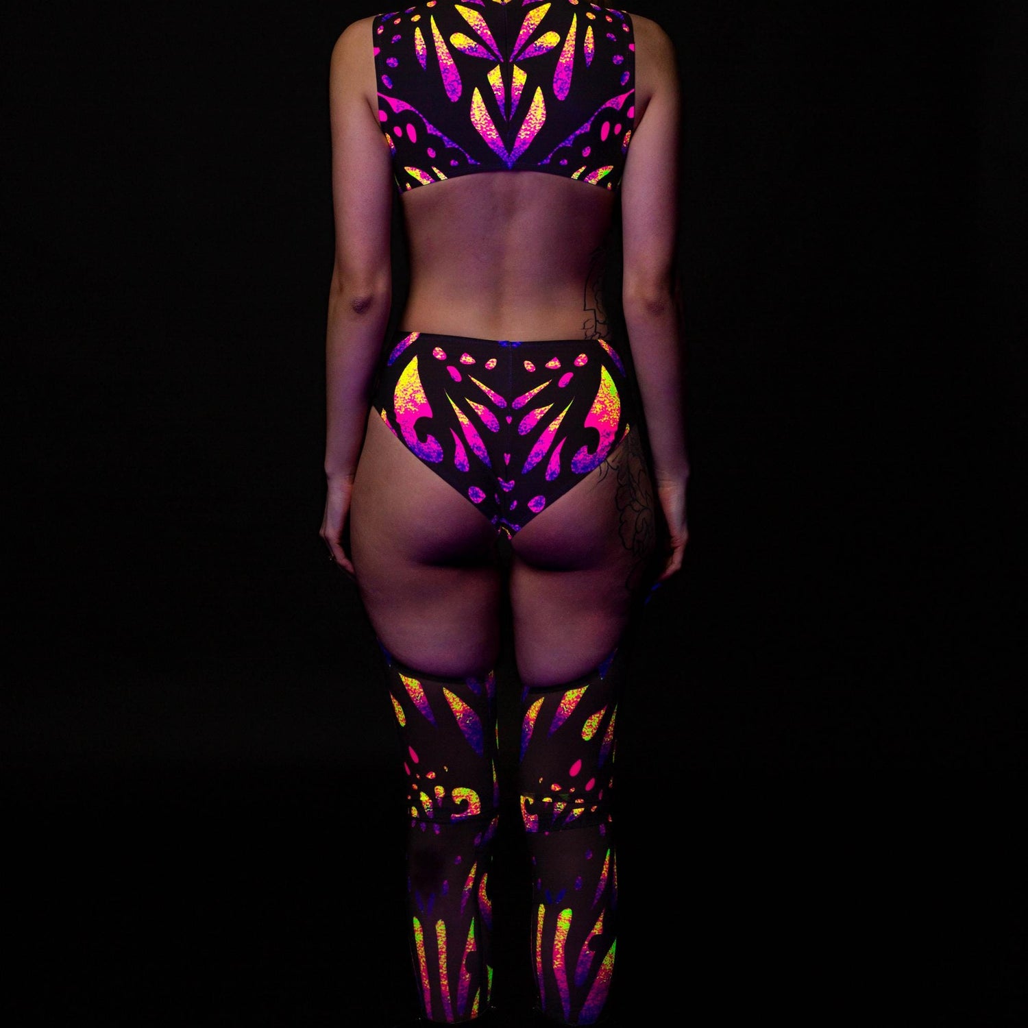 Dreamflight Chaps Leotard Duster Set Festival, Performance