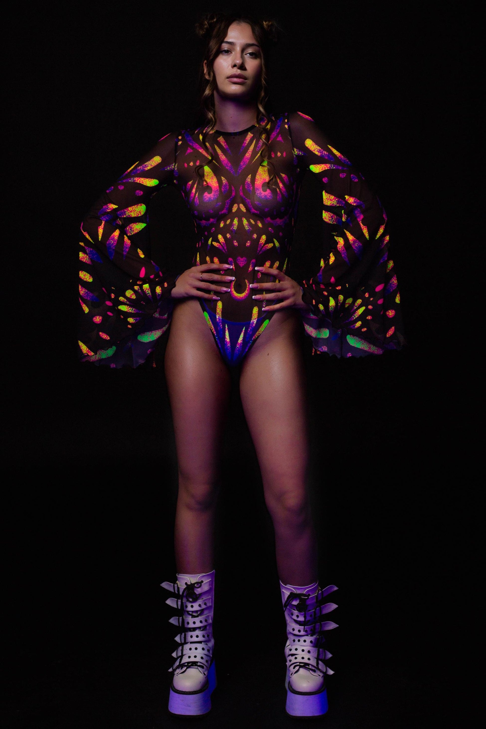 Dreamflight Mesh Bare Back Leotard 2