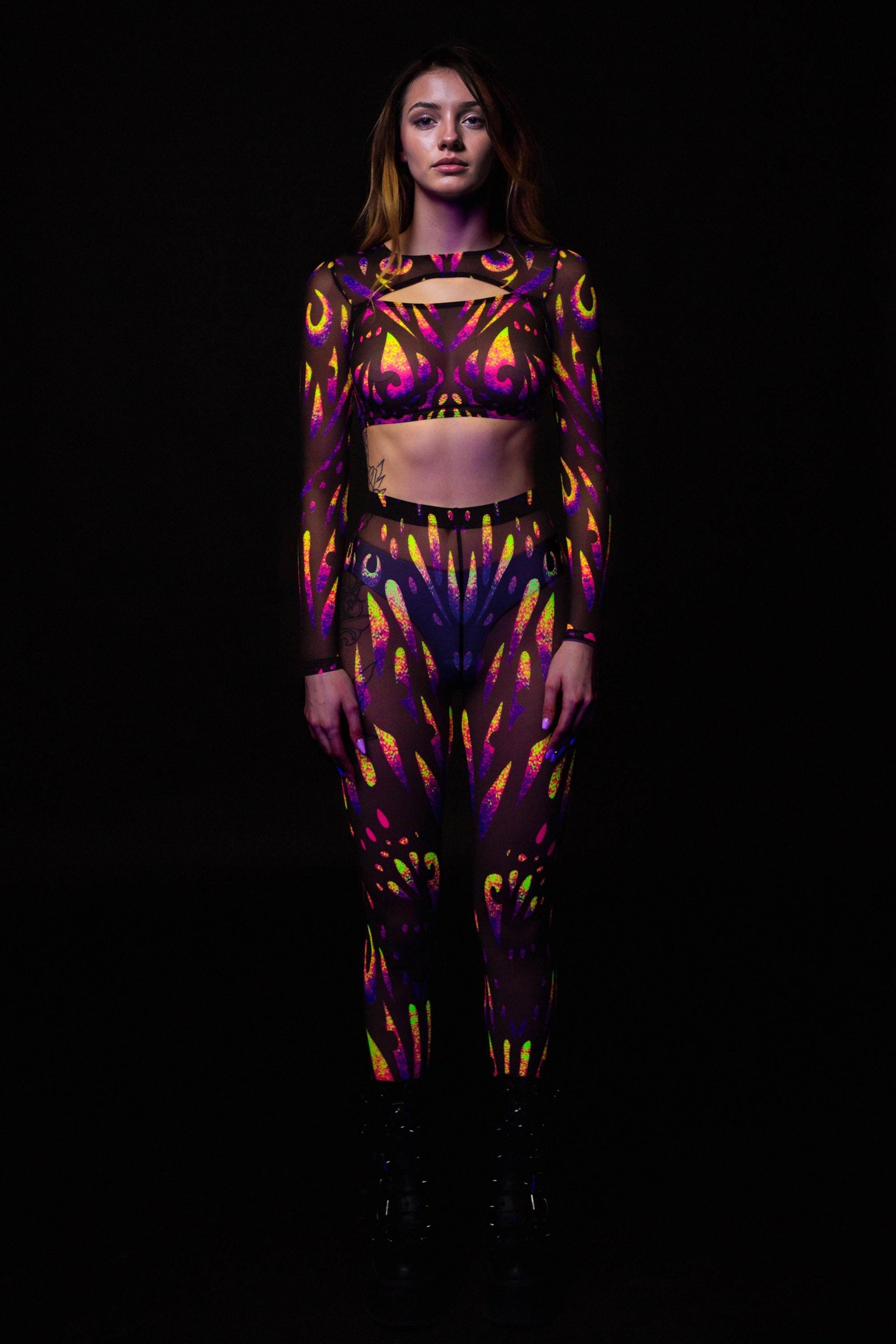 Dreamflight Mesh Cutout Rave Top 1