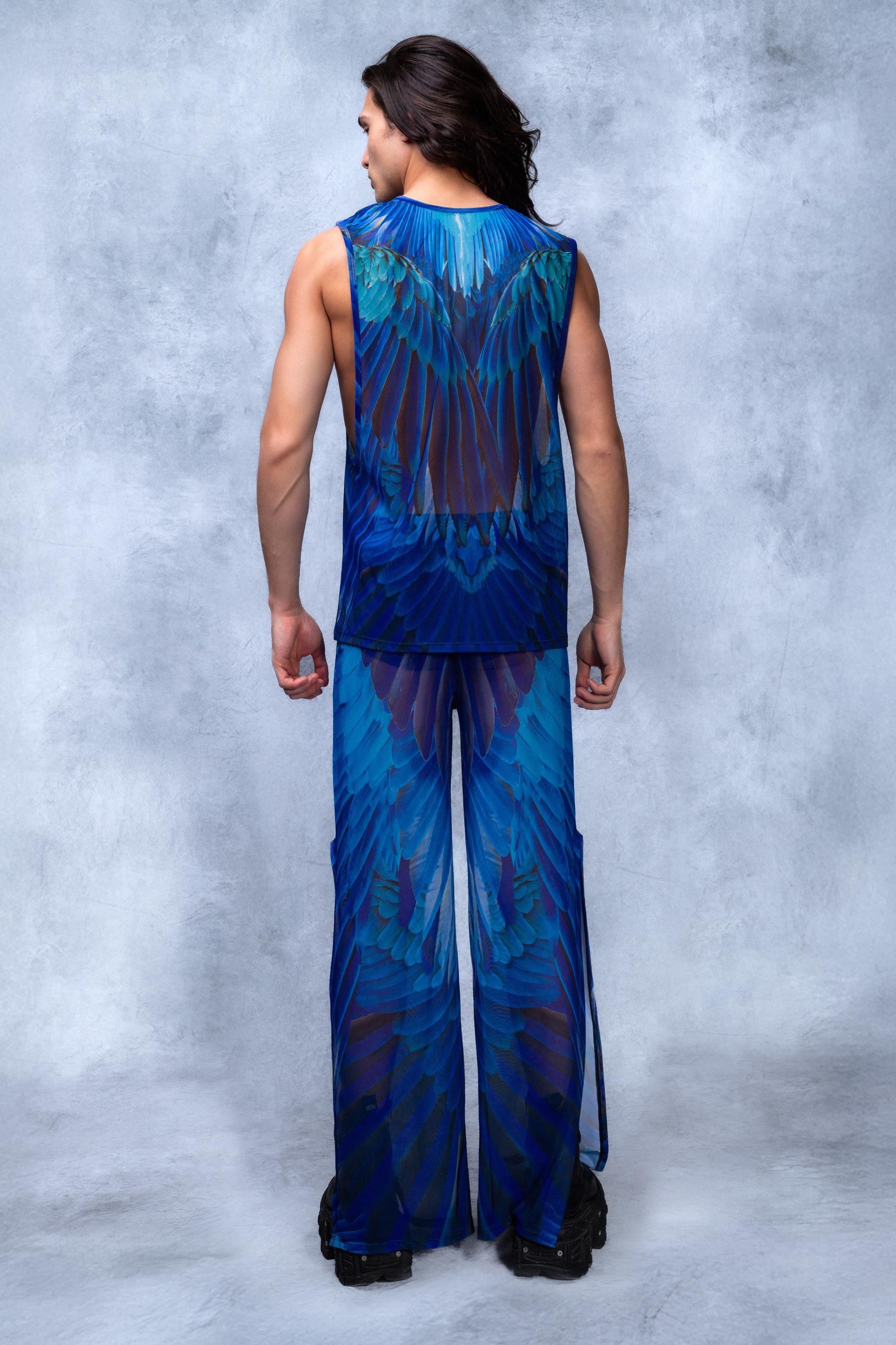 Stick Together Mesh Male Split Pants 2