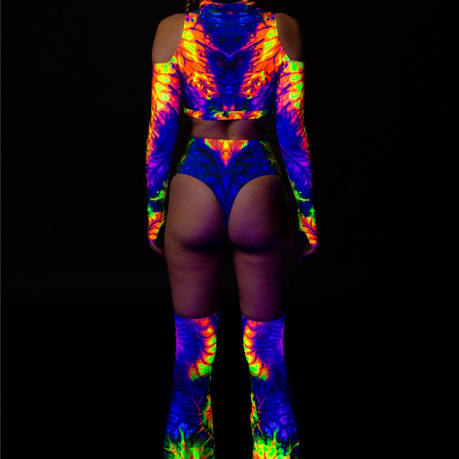 To Dye For Flared Bikini Chaps Festival, Performance