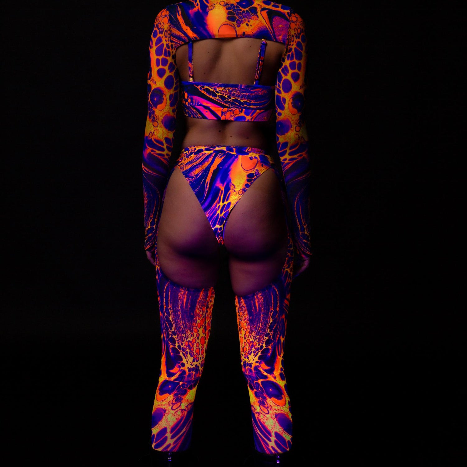 Melting Symphony Buckle Mesh Chaps 3