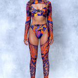 Melting Symphony Buckle Mesh Chaps