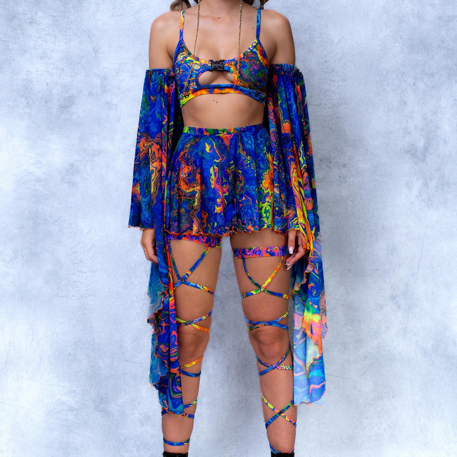 Melt Away Buckle Top Lycra, UV Reactive