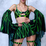 Acid Burst Buckle Top