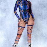 Ultrahot Back Zip Leotard Wrap Set