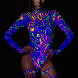 Dreamsicle Back Zip Leotard Wrap Set