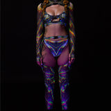 Trance Fusion Buckle Mesh Chaps