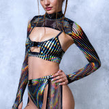 Trance Fusion Buckle Mesh Chaps