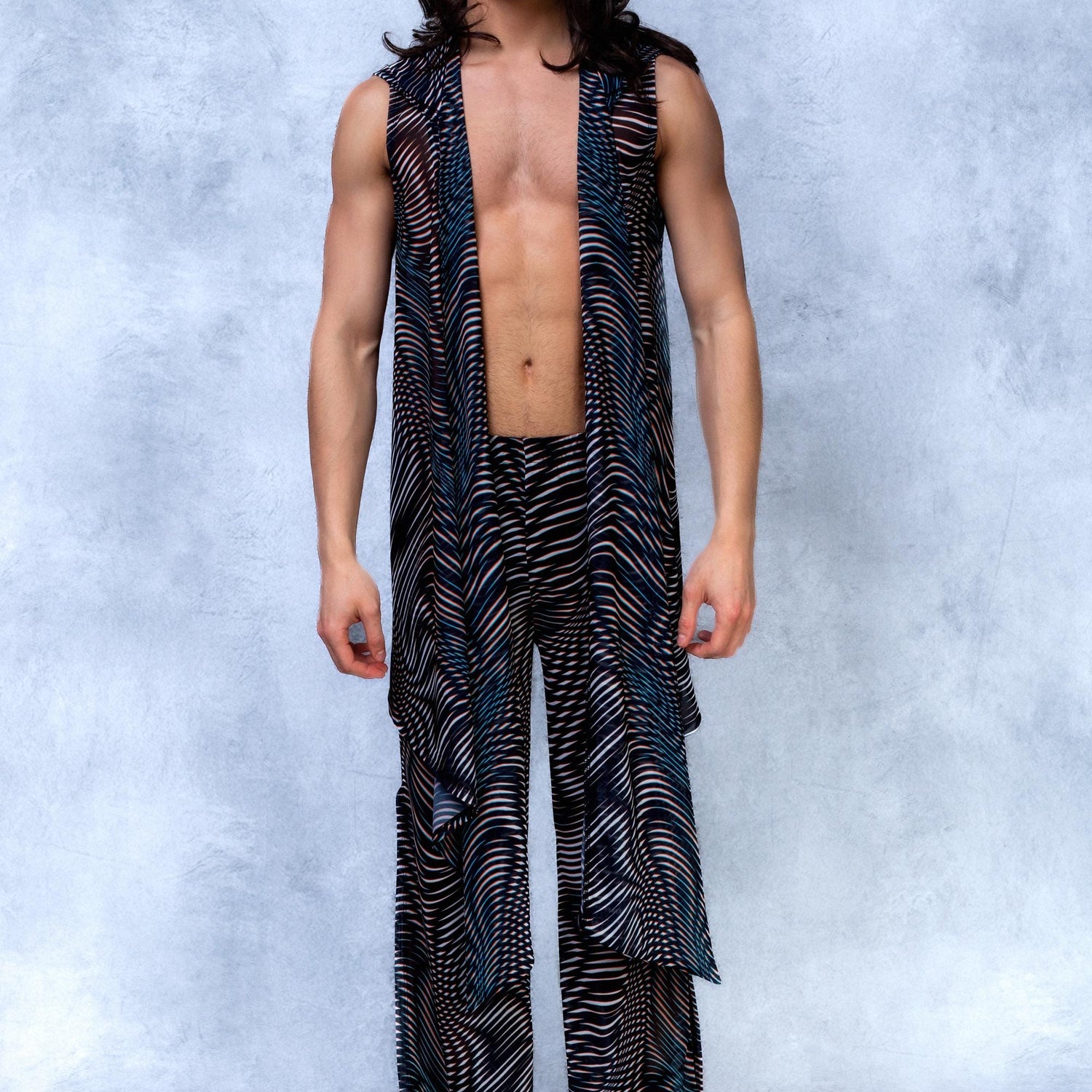 Reflektor Mesh Male Split Pants Festival, Performance
