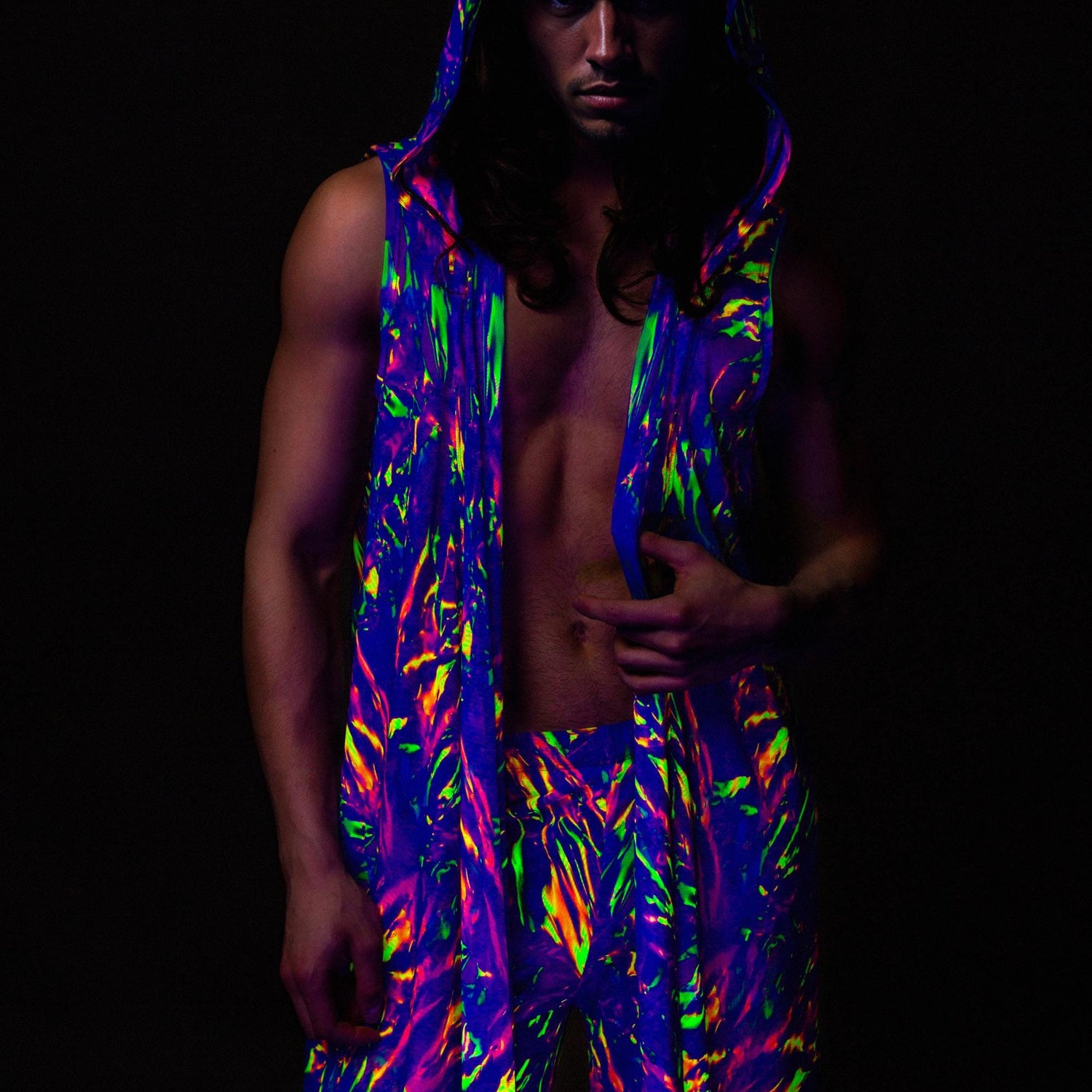 Dreamsicle Mesh Male Split Pants