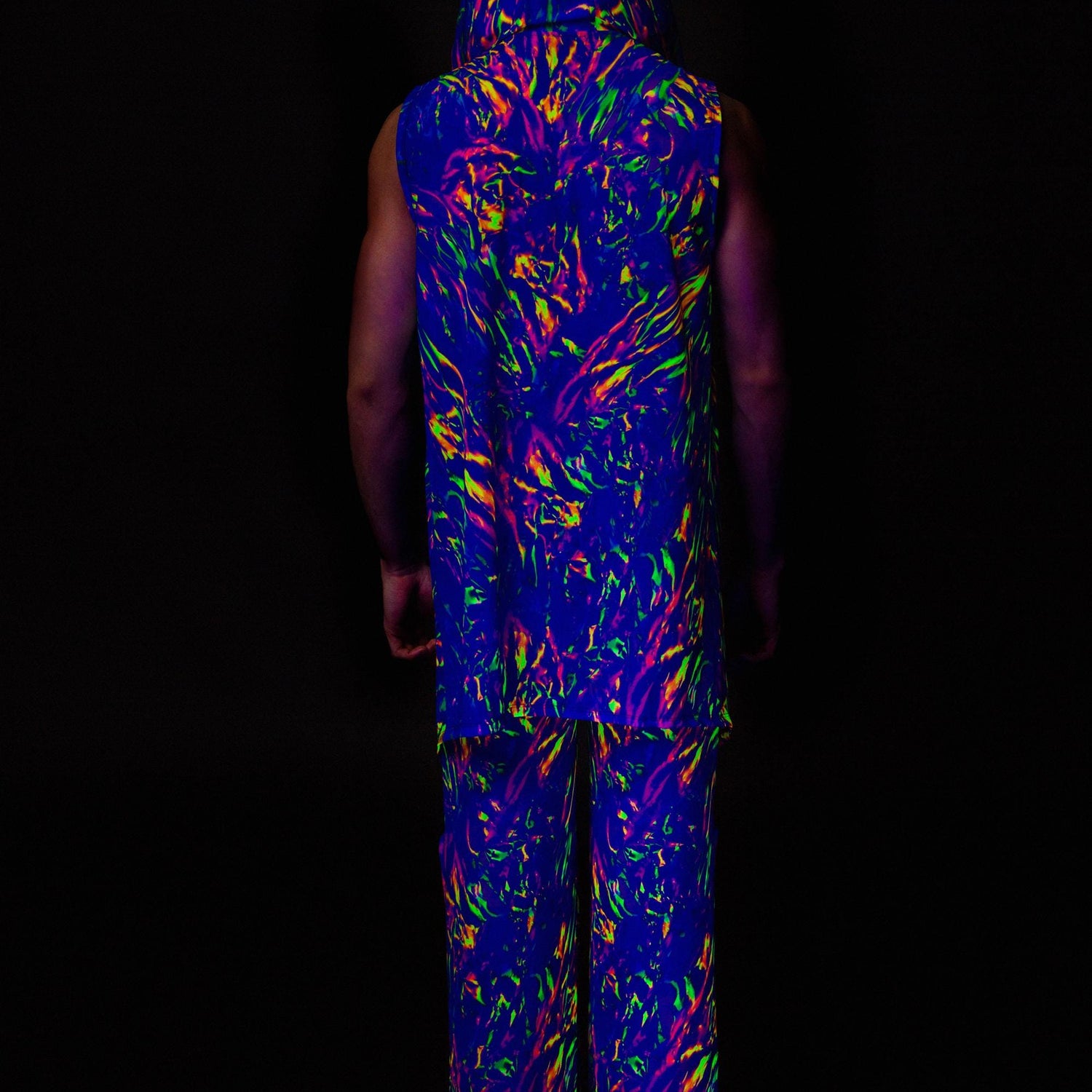 Dreamsicle Mesh Male Split Pants Blue, Pink