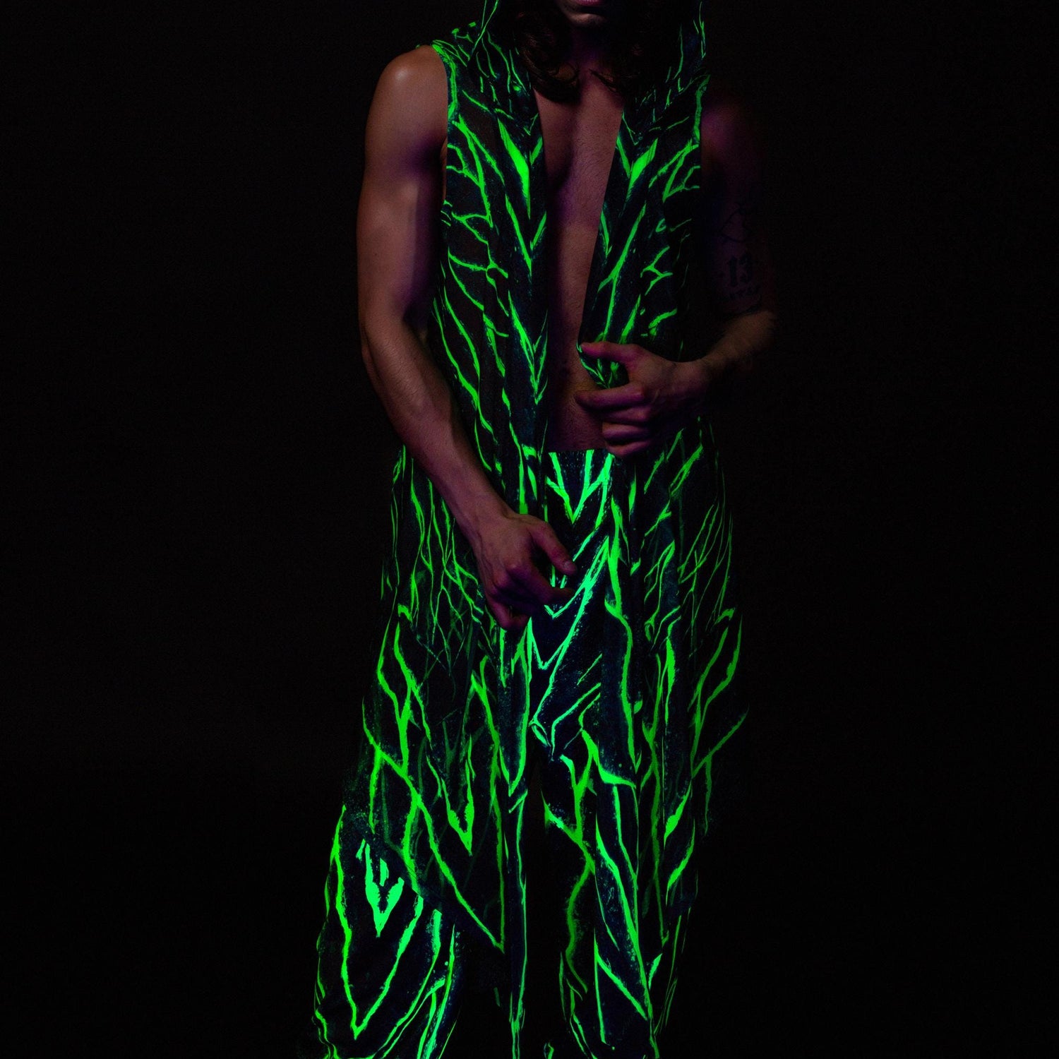 Men Acid Burst Mesh Male Vest