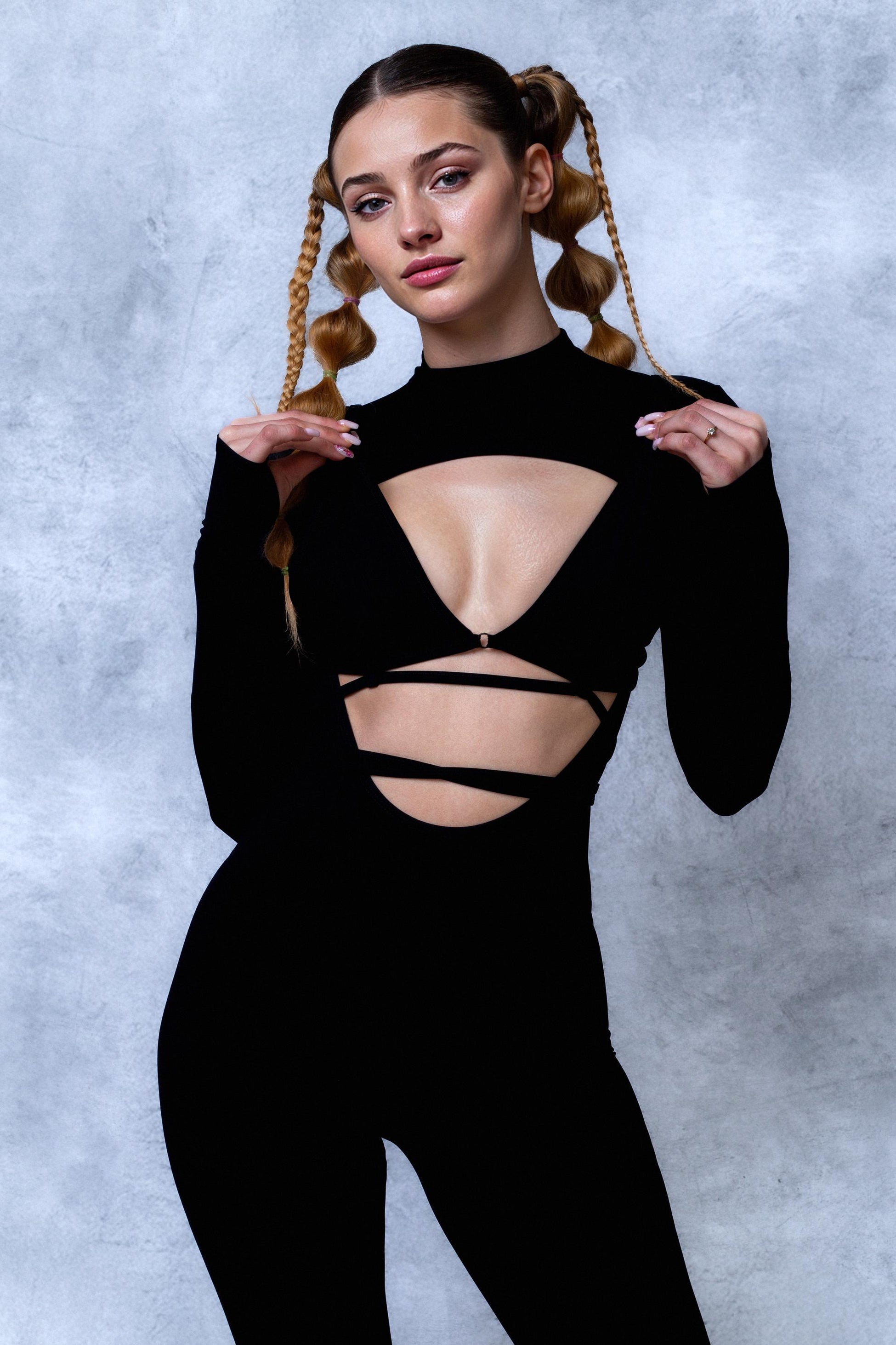 Just Black Open-Heart Costume 2