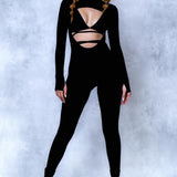 Just Black Open-Heart Costume