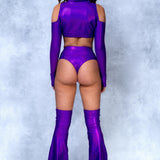 Luxe Violet Cold Shoulder Set