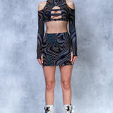 Reflektor Side Cut Skirt Set