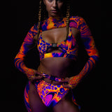 Melting Symphony Buckle Mesh Chaps