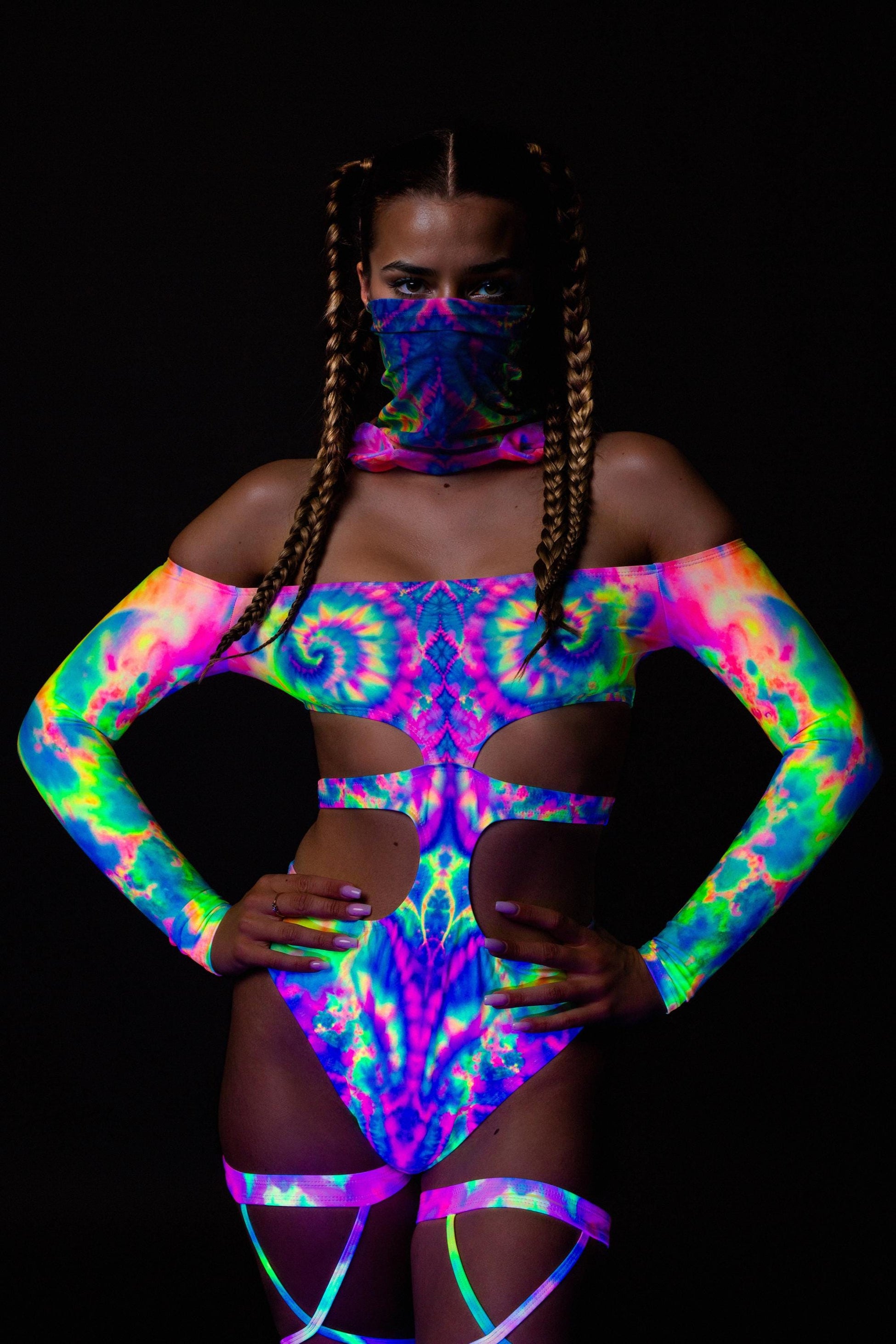 Fairy Floss Rave Hood 2