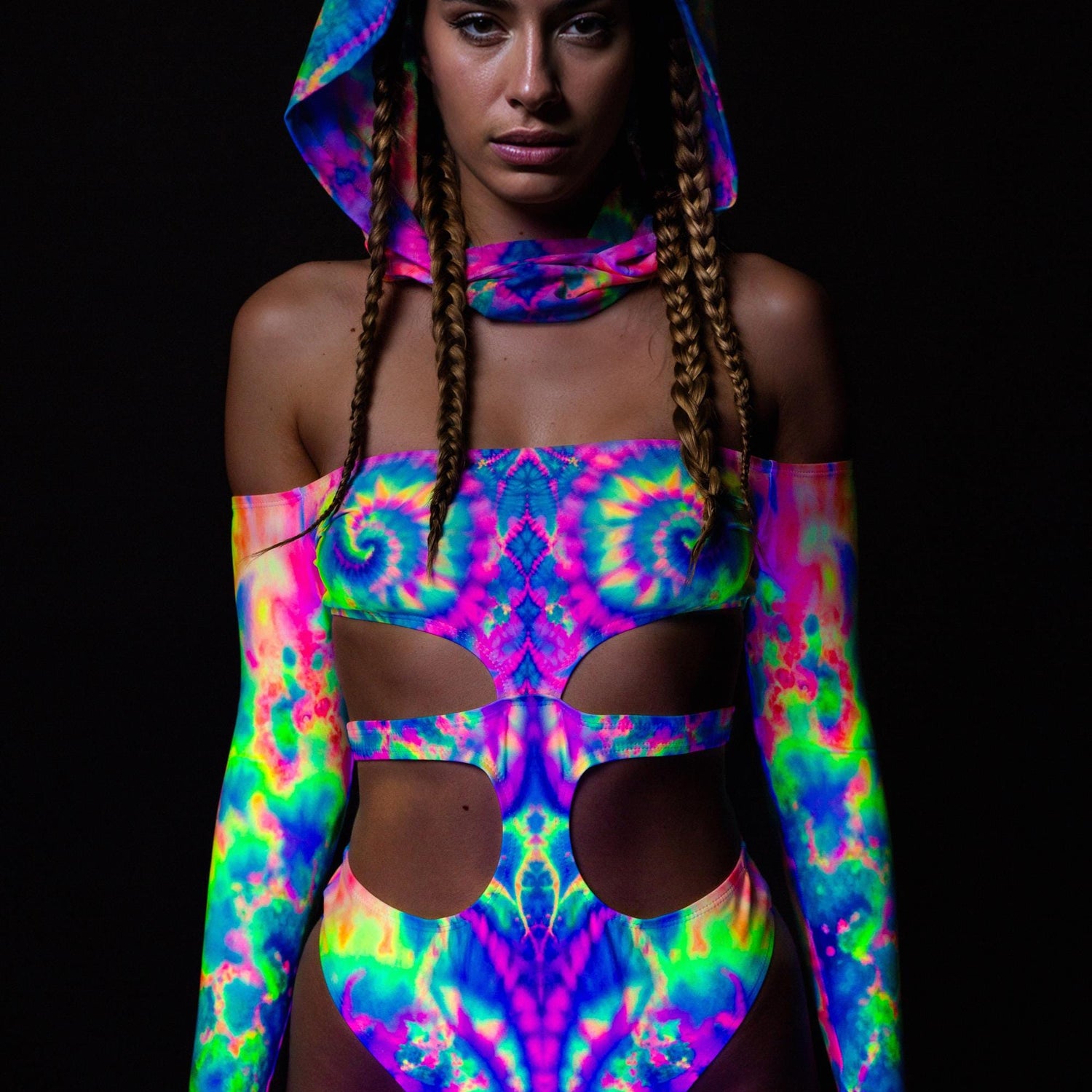 Fairy Floss Rave Hood