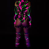 Solar Flash Cutout Bodysuit Set