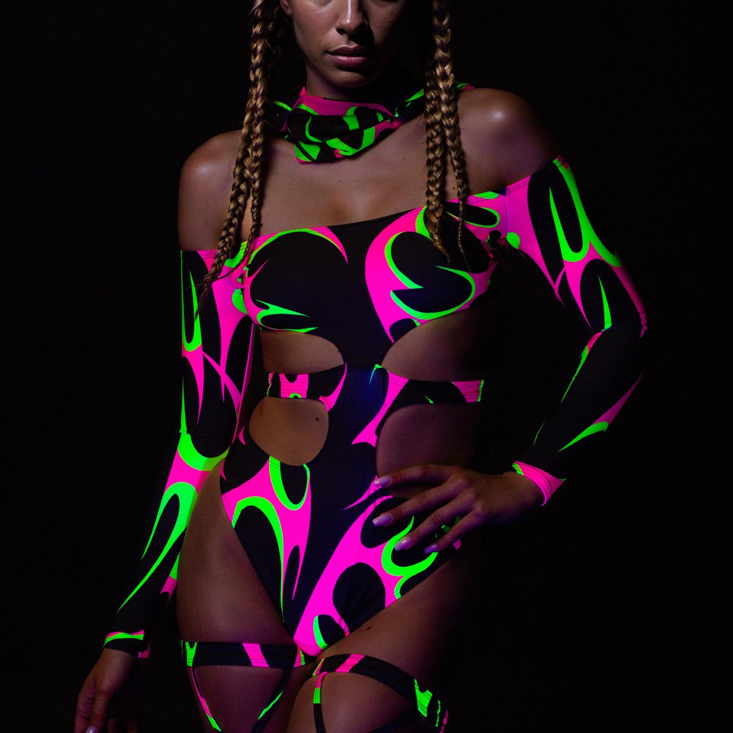 Solar Flash Cutout Bodysuit