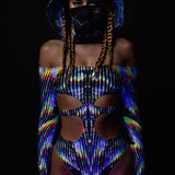 Trance Fusion Cutout Bodysuit Set