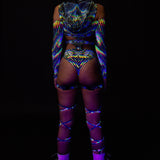 Trance Fusion Cutout Bodysuit Set