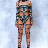 Trance Fusion Cutout Bodysuit