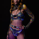 Trance Fusion Buckle Mesh Chaps