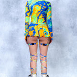 Sunburst Micro Buckle Skirt