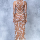 Oculus Mesh Keyhole Dress