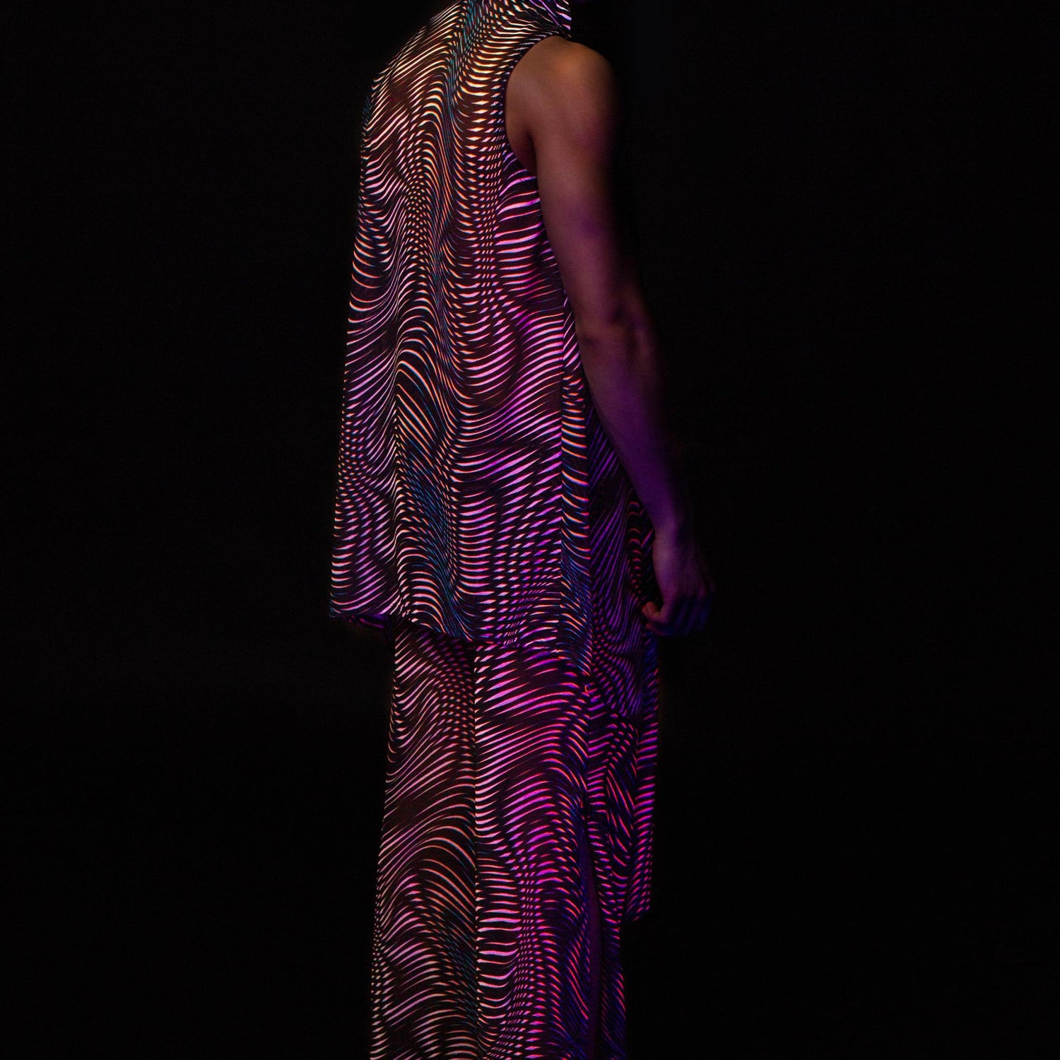 Reflektor Mesh Male Vest Blue, Pink