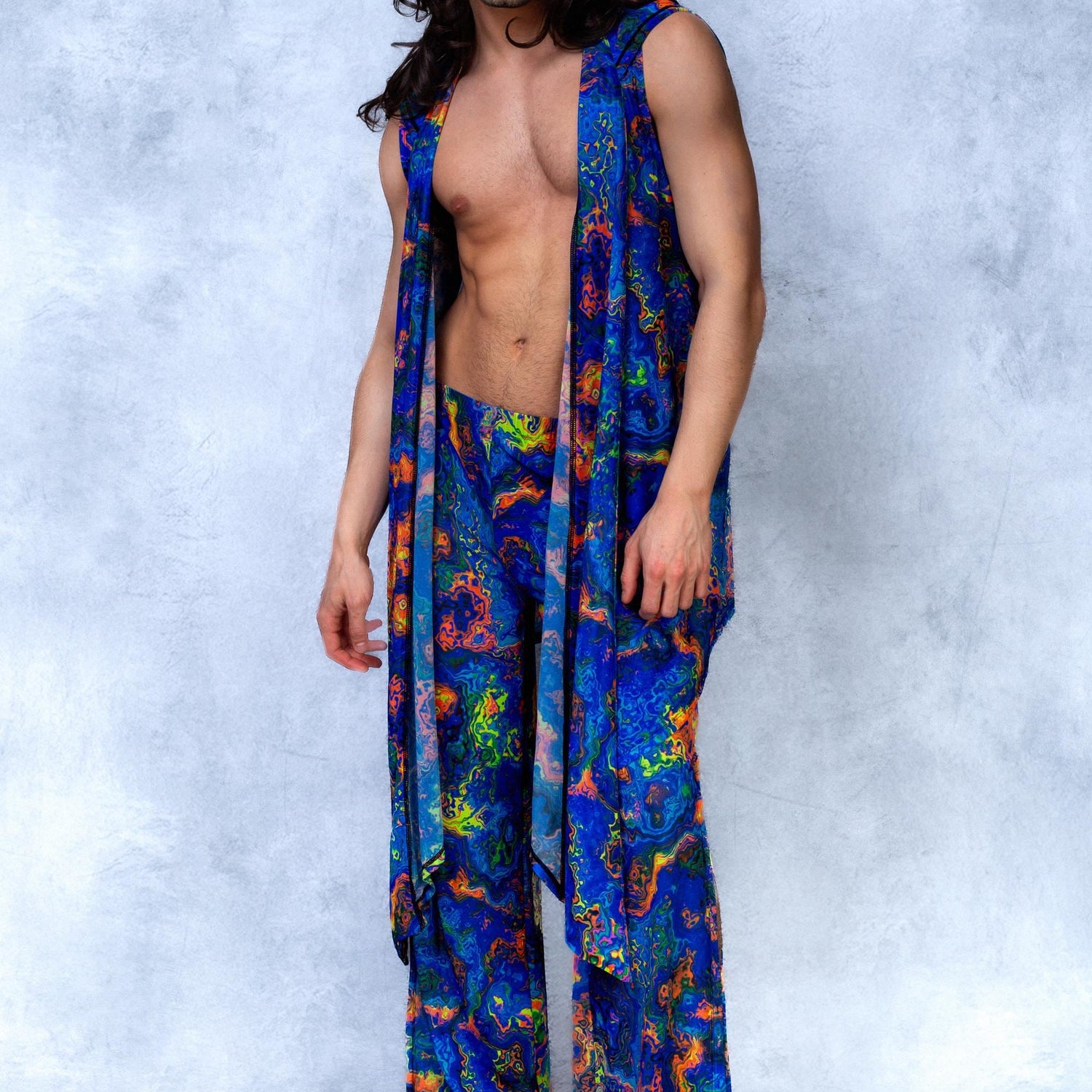 Melt Away Mesh Male Split Pants Mesh, UV Reactive